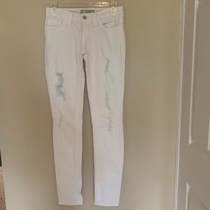 Juniors Size 0 White Skinny Jeans